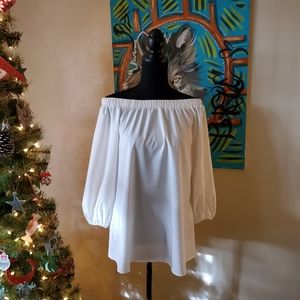 Wardrobe staple! White off the shoulder top